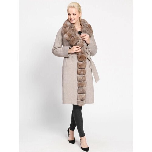 Пальто Prima Woman, размер 46, бежевый