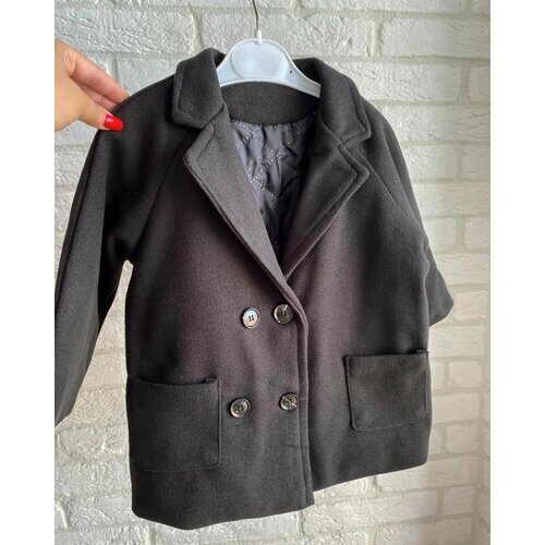 Пальто, размер 110, черный