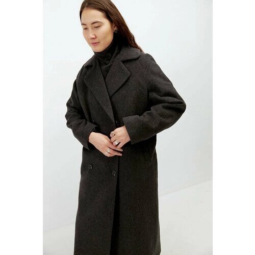 Пальто реглан УСТА К УСТАМ, размер 52, серый