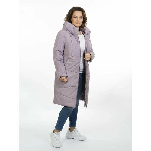 Пальто Сезон стиля, размер 48, фиолетовый