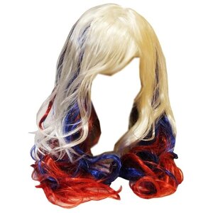 Парик мелирование карнавальный искусственный волос цвет триколор