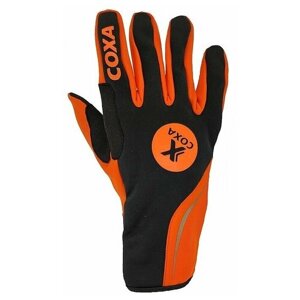 Перчатки COXA, размер 8, черный, оранжевый