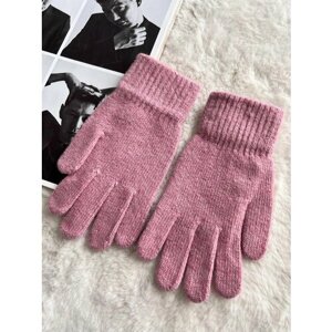 Перчатки , демисезон/зима, размер 7-9, розовый