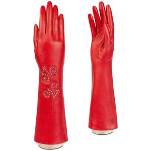 Перчатки ELEGANZZA зимние, натуральная кожа, подкладка, размер 7(S), красный