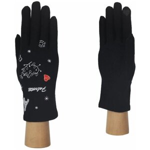 Перчатки FABRETTI, демисезон/зима, размер 7, черный