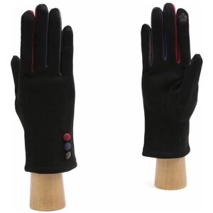Перчатки FABRETTI, демисезон/зима, размер 7, красный, черный