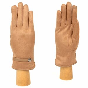 Перчатки FABRETTI, демисезон/зима, утепленные, сенсорные, размер 7, бежевый