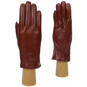 Перчатки FABRETTI, размер 6.5, коричневый