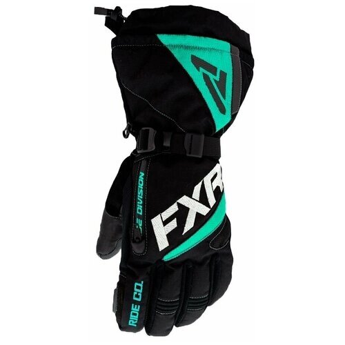 Перчатки FXR, размер L, черный, зеленый