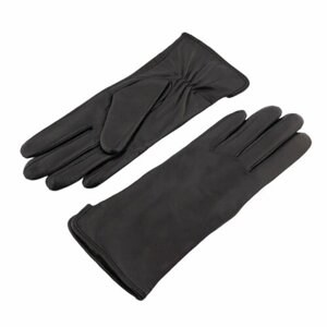 Перчатки G s G, демисезон/зима, натуральная кожа, подкладка, размер 8.5, черный