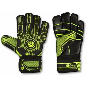 Перчатки Indigo, размер 10, зеленый, черный