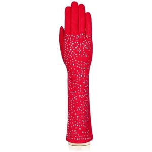 Перчатки LABBRA демисезонные, шерсть, подкладка, размер 7(S), красный