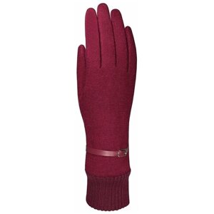 Перчатки malgrado, демисезон/зима, шерсть, размер 7.5, бордовый