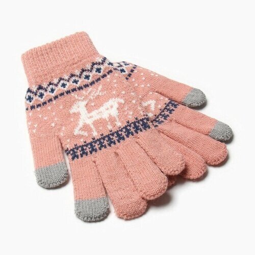 Перчатки Minaku, демисезон/зима, размер 8, розовый