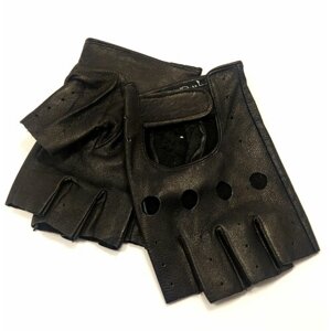 Перчатки мужские без пальцев черные 10,5