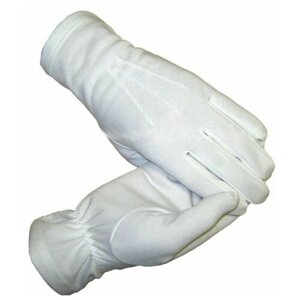 Перчатки Юнармия, размер 19, белый