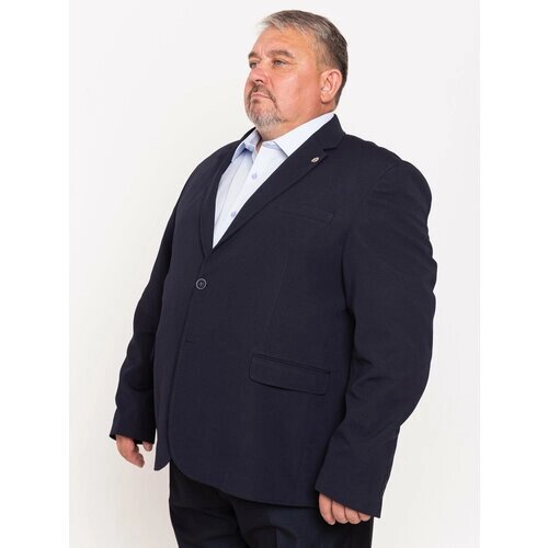 Пиджак GrandeMan, размер 66, черный, синий
