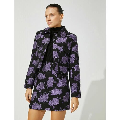 Пиджак KOTON, размер 36, фиолетовый