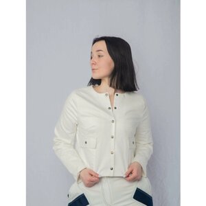 Пиджак Стильновъ, размер 44/52, белый