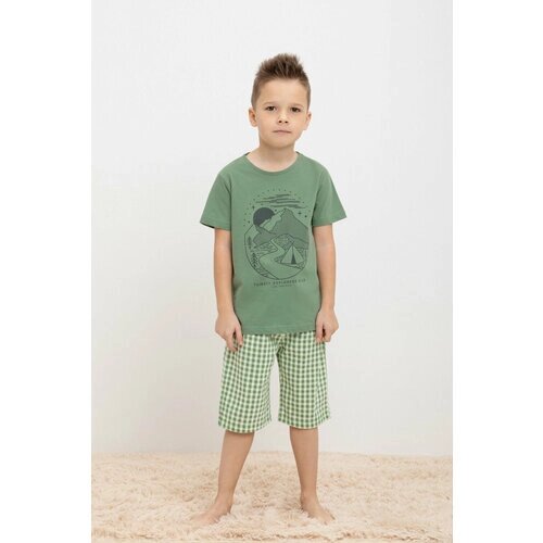 Пижама crockid, размер 56/104, зеленый