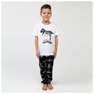 Пижама детская для мальчика KAFTAN "Динозавры" рост 86-92 (28)