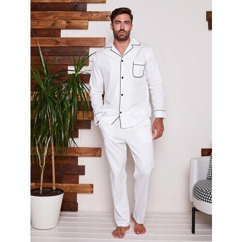 Пижама Малиновые сны, размер 56, белый