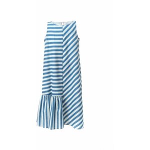 Платье Андерсен, размер 146, белый, синий