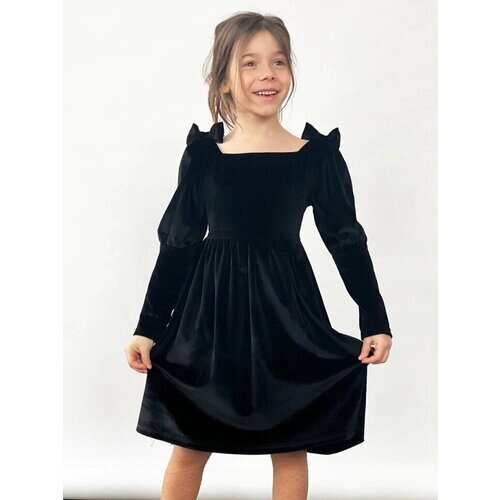 Платье Бушон, размер 128-134, черный