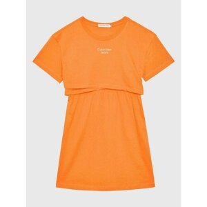 Платье Calvin Klein Jeans, размер 14Y [METY]оранжевый
