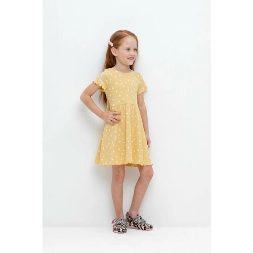 Платье crockid, размер 56/104, желтый