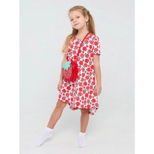 Платье Дети в цвете, размер 34-122, синий, красный