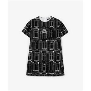 Платье Gulliver, размер 158, черный