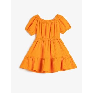 Платье KOTON, размер 11-12 лет, оранжевый