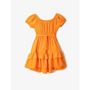 Платье KOTON, размер 5-6 лет, оранжевый