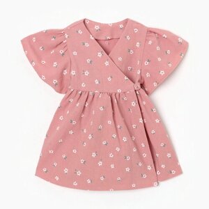 Платье Крошка Я, размер 68/74, розовый