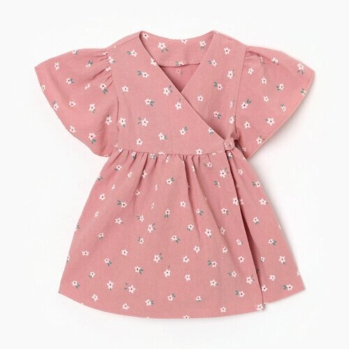 Платье Крошка Я, размер 68/74, розовый