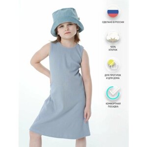 Платье Lemive, размер 28-110, серый, голубой