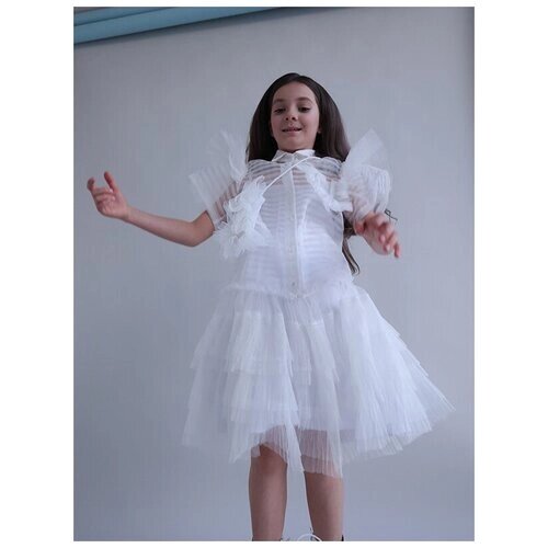 Платье Leya. me, размер 128, белый