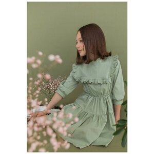 Платье Leya. me, размер 152, зеленый