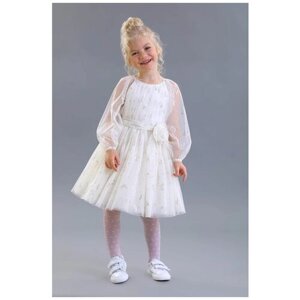 Платье Маленькая Леди, размер 110, белый