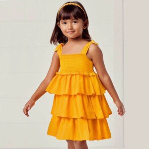 Платье Mayoral, размер 116 (6 лет), желтый