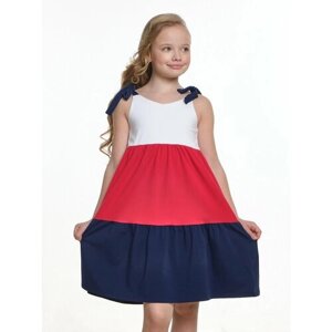 Платье Mini Maxi, размер 110, белый, красный