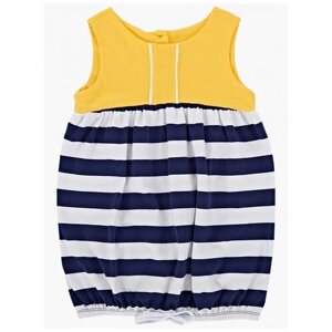 Платье Mini Maxi, размер 116, желтый, синий