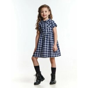 Платье Mini Maxi, размер 140, серый, синий