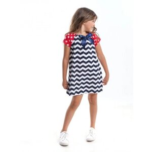 Платье Mini Maxi, размер 98, белый, синий