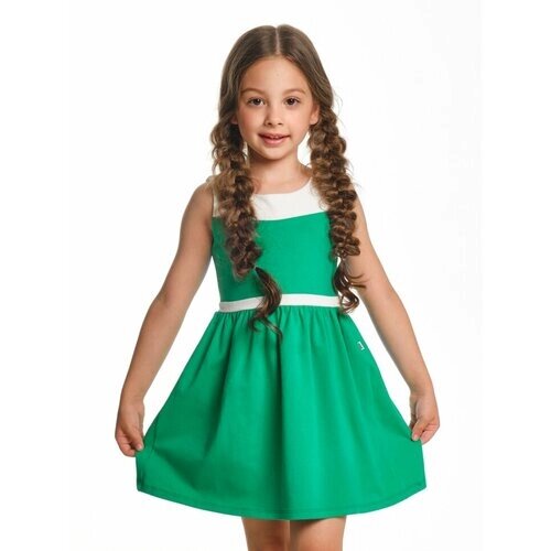 Платье Mini Maxi, размер 98, белый, зеленый