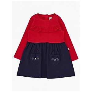 Платье Mini Maxi, размер 98, красный, синий