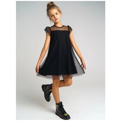 Платье playToday, размер 134, черный