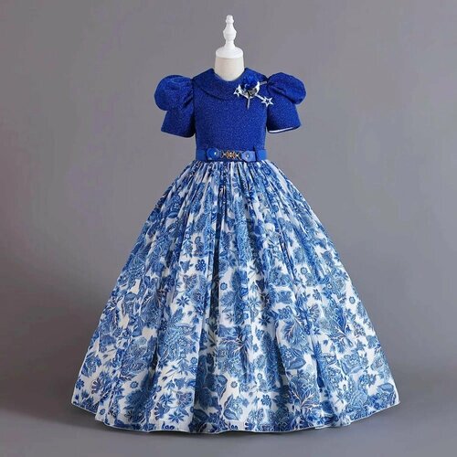 Платье, размер 130, синий