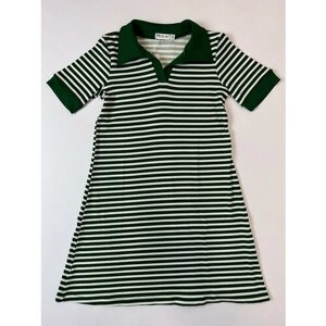 Платье, размер 38, белый, зеленый